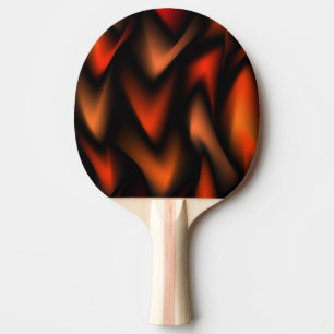 Raquette De Ping Pong Flammes de feu Abstraites