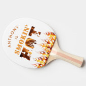Raquette De Ping Pong Flammes d'incendie CHAUD SMOKIN Funny Personnalisé (Côté)