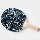 Raquette De Ping Pong Flèches bleues, noires et blanches (Côté)