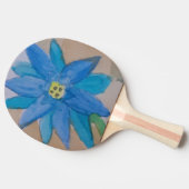Raquette De Ping Pong Fleur bleue (Côté)
