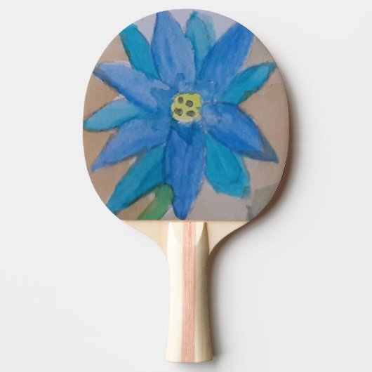 Raquette De Ping Pong Fleur bleue (Devant)