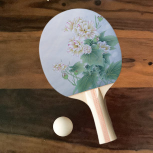 Raquette De Ping Pong Fleur chinoise avec papillon