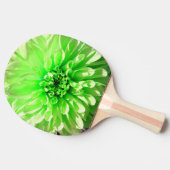 Raquette De Ping Pong Fleur Dahlia verte (Côté)