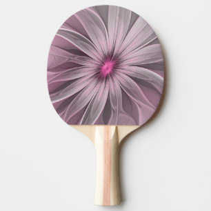 Raquette De Ping Pong Fleur de fantaisie Art fractal floral abstrait de