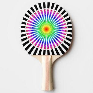 Raquette De Ping Pong Fleur hypnotique
