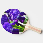 Raquette De Ping Pong Fleur Iris Iris Violet (Côté)