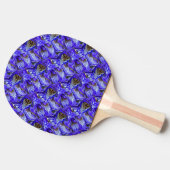 Raquette De Ping Pong Fleur Iris Violet / Esthétique / Carrelé / (Côté)