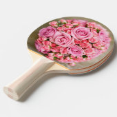 Raquette De Ping Pong Fleur Rose Bouquet (Devant Angle)
