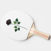 Raquette De Ping Pong Fleur rose noire (Côté)