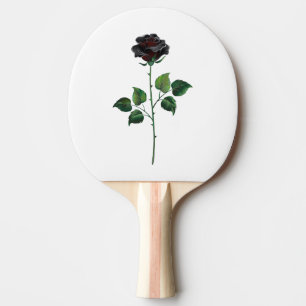 Raquette De Ping Pong Fleur rose noire