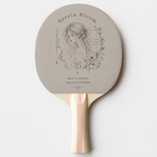 Raquette De Ping Pong Fleur Serein