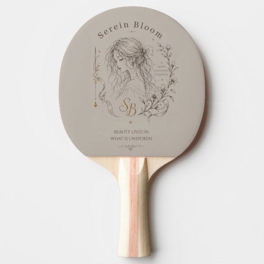 Raquette De Ping Pong Fleur Serein (Devant)