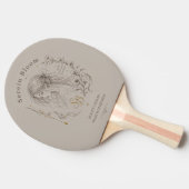 Raquette De Ping Pong Fleur Serein (Côté)
