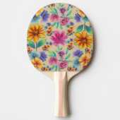 Raquette De Ping Pong fleurs (Devant)