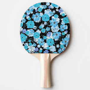 Raquette De Ping Pong Fleurs aquarelles : Une Tapisserie délicate