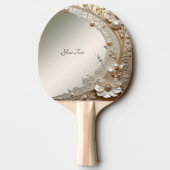 Raquette de Ping Pong Fleurs Blanches Modernes Per (Dos)