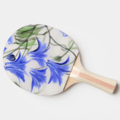 Raquette De Ping Pong Fleurs bleues (Côté)