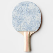 Raquette De Ping Pong Fleurs Crème Bleu Chic (Dos)