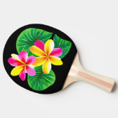 Raquette De Ping Pong Fleurs de la Plumeria tropicale (Côté)