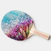 Raquette De Ping Pong Fleurs de spectre arc-en-ciel (Côté)