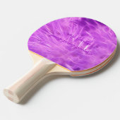 Raquette De Ping Pong Fleurs de teintes violettes transformées (Devant Angle)