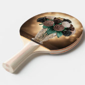 Raquette De Ping Pong Fleurs de verre (Devant Angle)