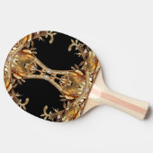 Raquette de ping pong Fleurs Décoratives Dorées (Côté)