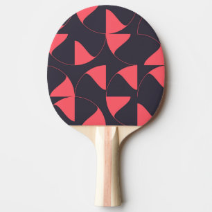 Raquette De Ping Pong Fleurs géométriques circulaires élégantes, chic et