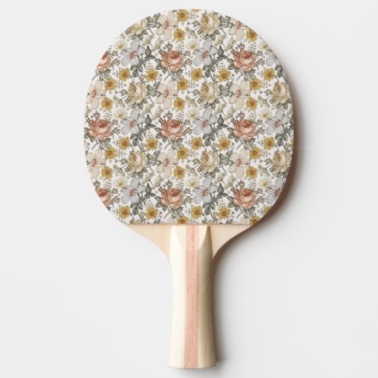 Raquette De Ping Pong Fleurs magnifiques (Devant)
