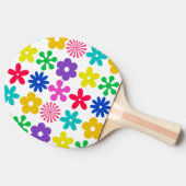 Raquette De Ping Pong FLEURS RÉTRO super (Côté)