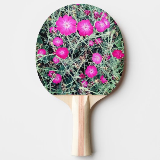 Raquette De Ping Pong Fleurs roses (Devant)