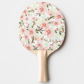 Raquette De Ping Pong Fleurs roses (Devant)