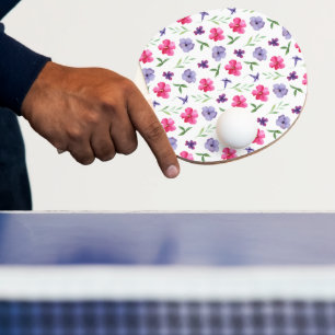 Raquette De Ping Pong Floral