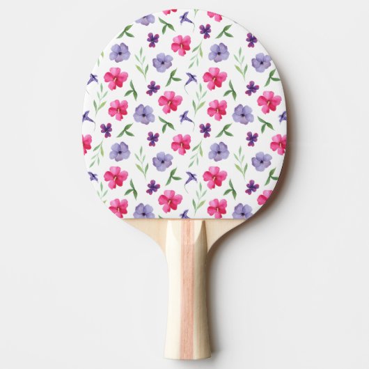 Raquette De Ping Pong Floral (Devant)