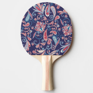 Raquette De Ping Pong Floral Ethnique : Abstrait Oriental Sans Seamless.