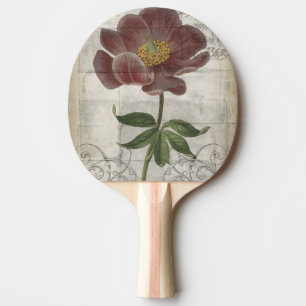 Raquette De Ping Pong Floral français I
