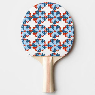 Raquette De Ping Pong Floral Patriotique Fun Flower