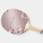 Raquette de ping pong florale rose (Côté)