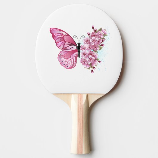 Raquette De Ping Pong Flower Butterfly (Devant)