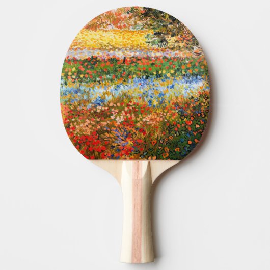 Raquette De Ping Pong "Flower Garden" Vincent de Gogh. (Devant)
