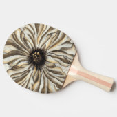 Raquette De Ping Pong Flowerhead Fresco sur Tan Arrière - plan (Côté)