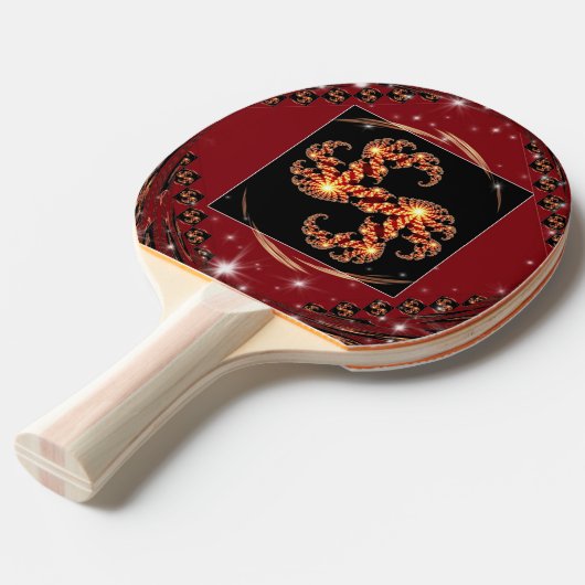 Raquette De Ping Pong Focused Precision Ping Pong Paddle: Celestial Gala (Devant Angle)