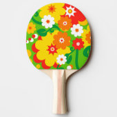 Raquette De Ping Pong Fond d'écran Funky Flower Power (Dos)