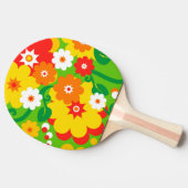 Raquette De Ping Pong Fond d'écran Funky Flower Power (Côté)
