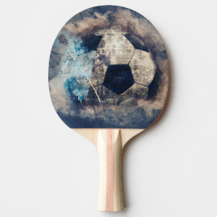 Raquette De Ping Pong Football Abstrait