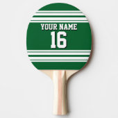 Raquette De Ping Pong Forest Green White Team (Devant)