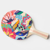 Raquette De Ping Pong Forêt et rose (Côté)