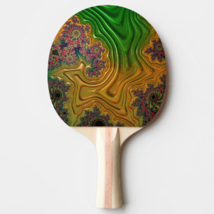 Raquette De Ping Pong Forêt fractale