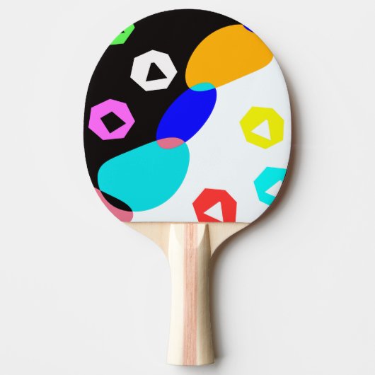 Raquette De Ping Pong Formes colorées (Devant)