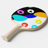Raquette De Ping Pong Formes colorées (Devant Angle)